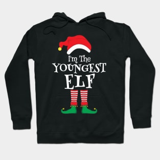 I'm The Youngest Elf Matching Family Christmas Pajama Shirt Hoodie